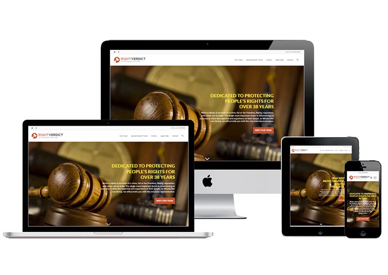 RighVerdict Lawyer Website Redesign